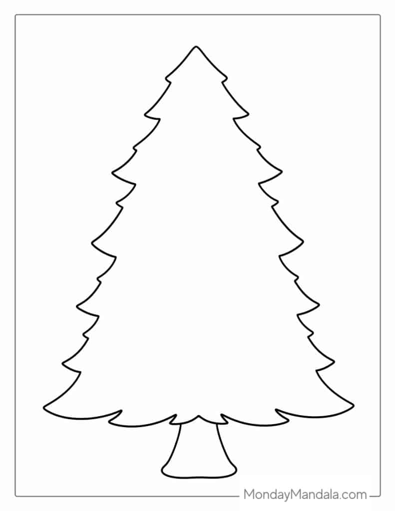 50 Christmas Tree Coloring Pages Free PDF Printables  50 Christmas Tree Coloring Pages Free PDF Printables