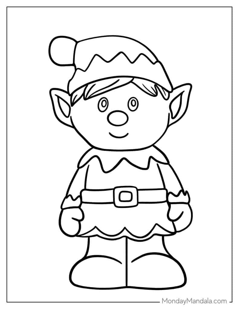 elf coloring book pages elf coloring book pages