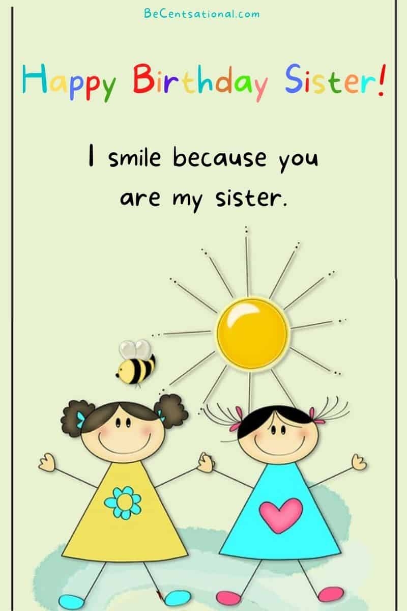 50 Happy Birthday Sister Funny Messages And Wishes BeCentsational
