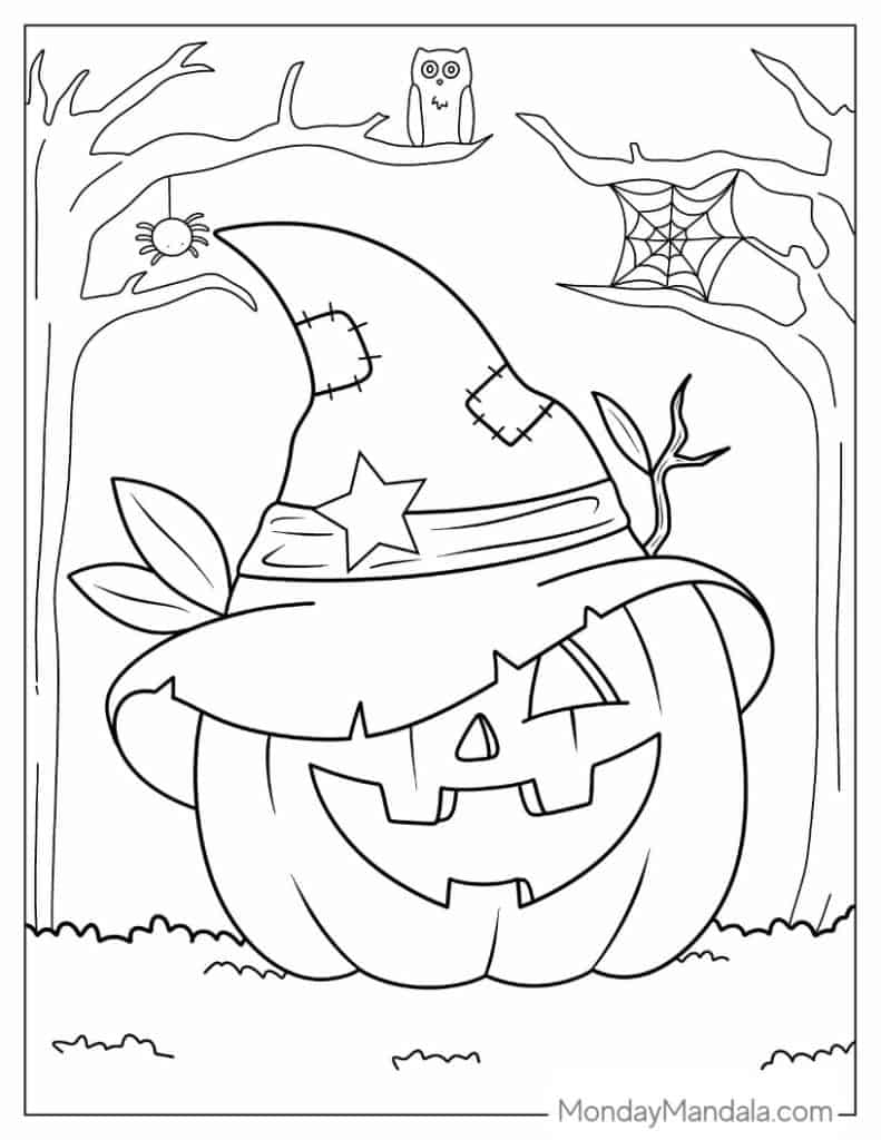 500 Halloween Coloring Pages Free PDF Printables Worksheets Library