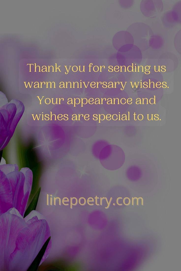 500 Thank You For Anniversary Wishes Messages Images Linepoetry