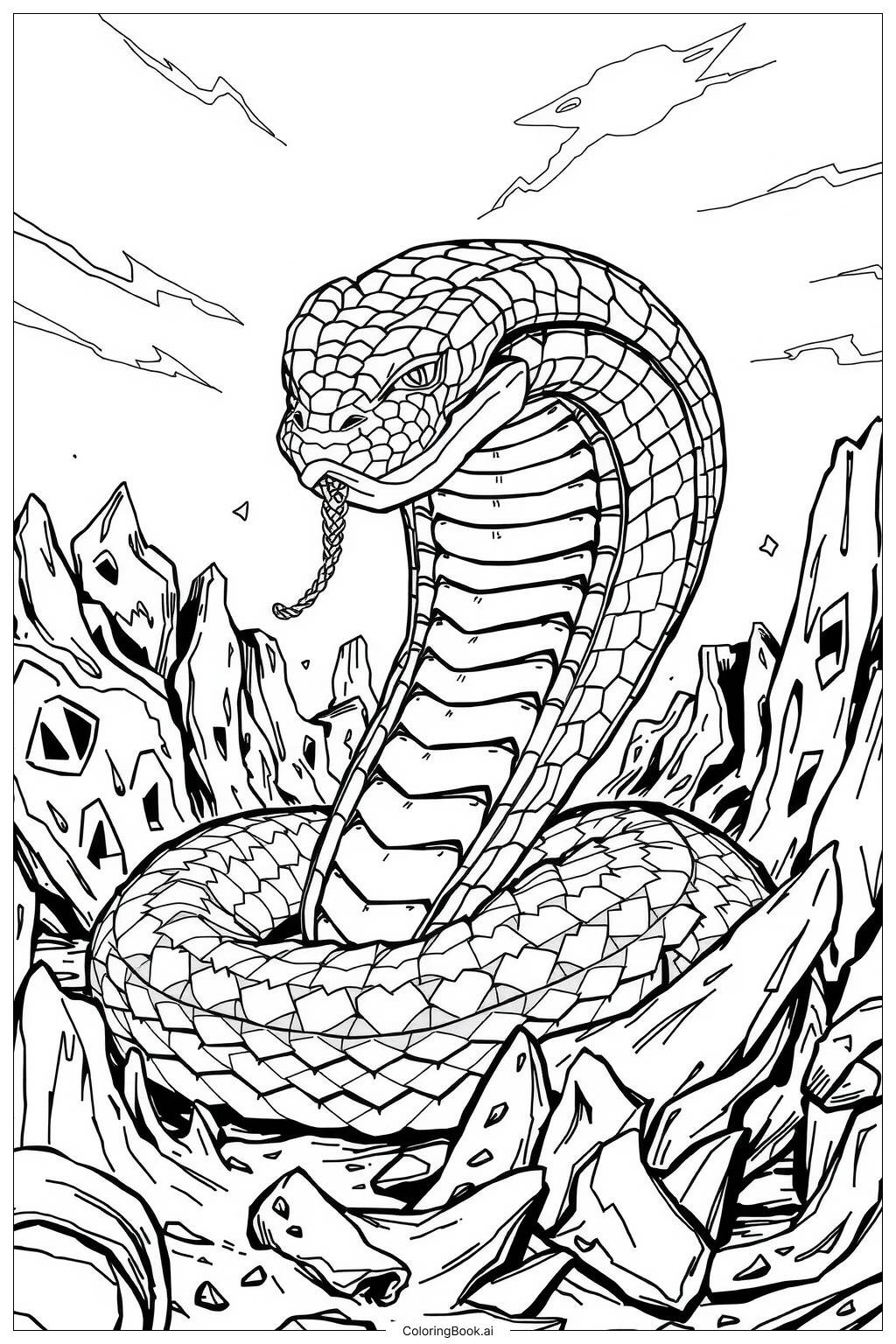 Coloring Pages Of Snakes