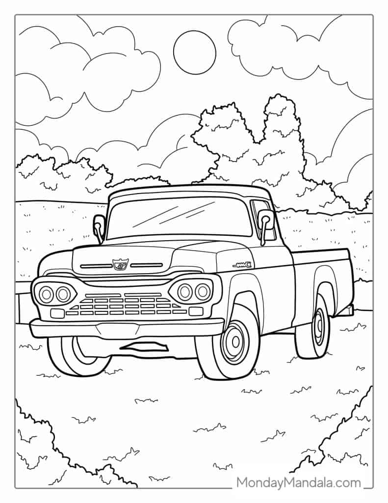 52 Car Coloring Pages Free PDF Printables  52 Car Coloring Pages Free PDF Printables
