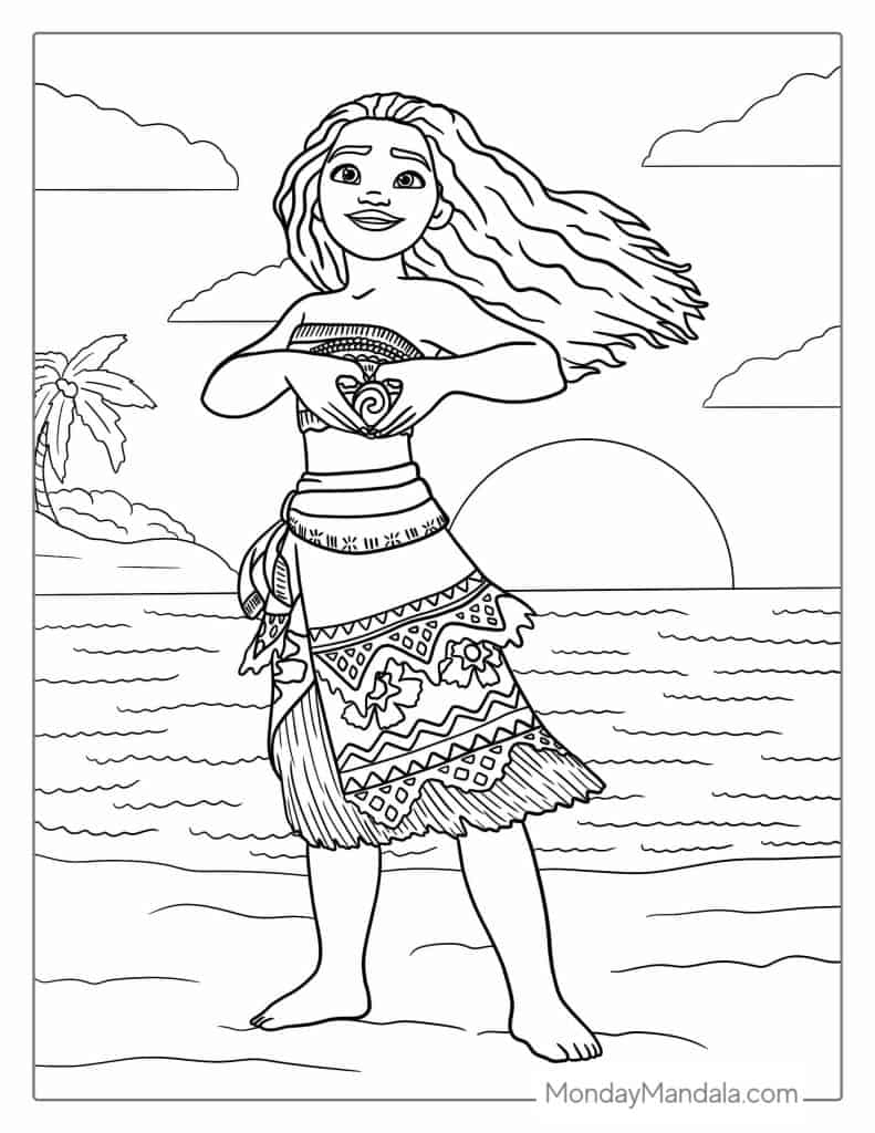 Printable Moana Coloring Pages