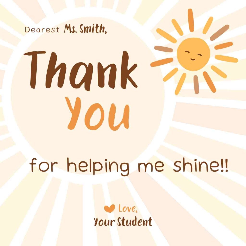52 Quick Thank You Messages For Teachers