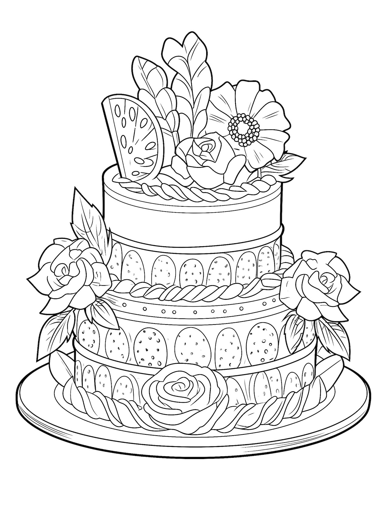 53 Joyous Birthday Cake Coloring Pages Free Printable Our Mindful Life