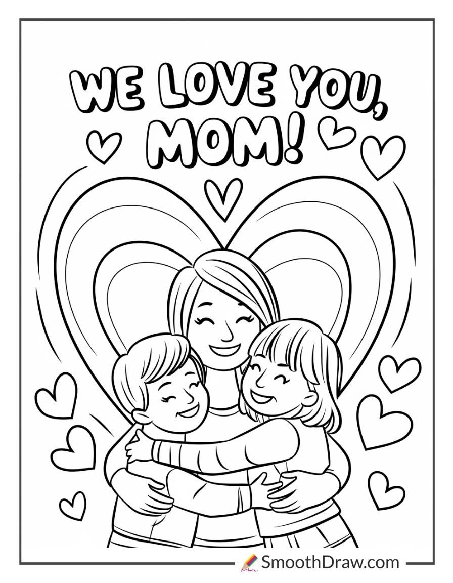 happy mothers day coloring sheet