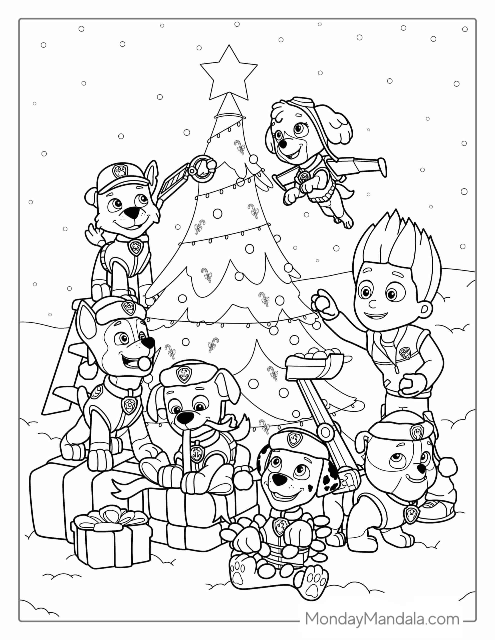 paw patrol coloring pages pdf