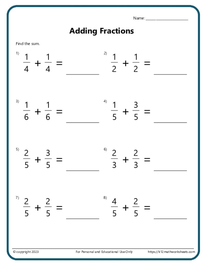 Math Problems For 5th Graders