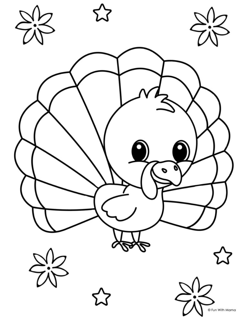 Turkey Coloring Pages To Print