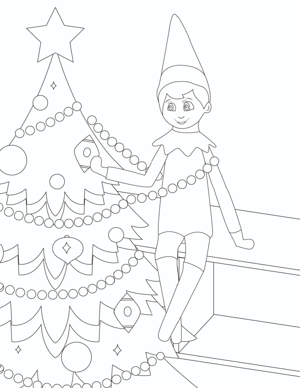 6 Printable Elf On The Shelf Coloring Pages Freebie Finding Mom 6 Printable Elf On The Shelf Coloring Pages Freebie Finding Mom