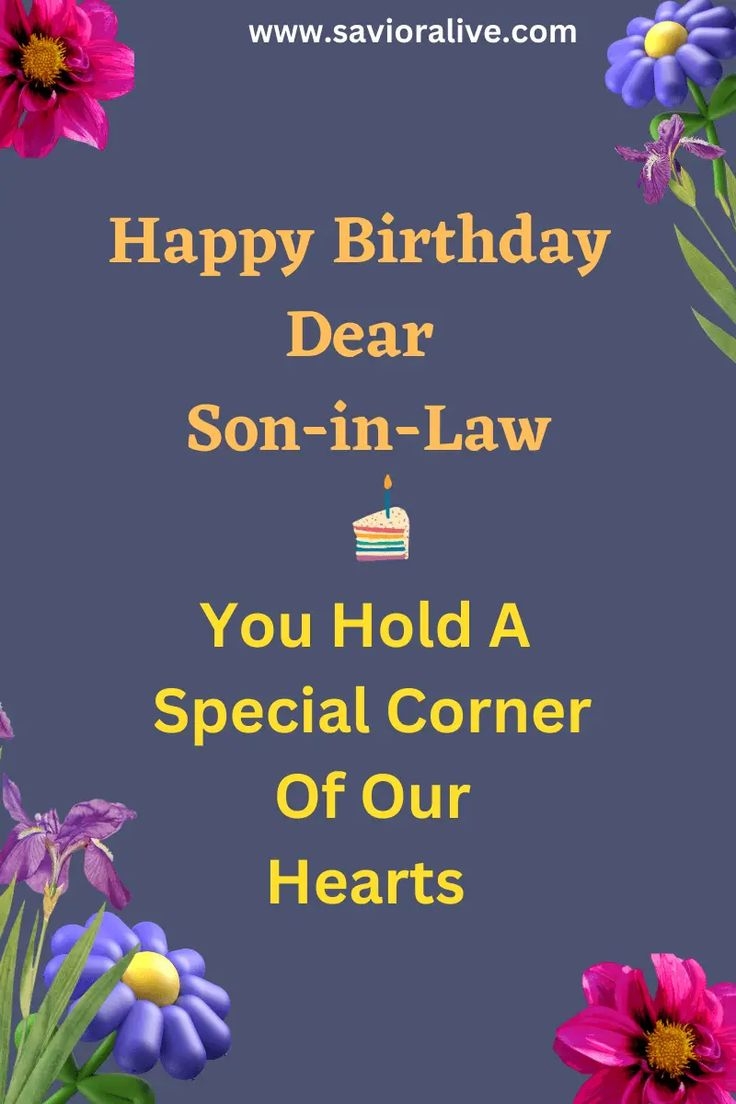 Short Blessing Birthday Wishes For Son In Law