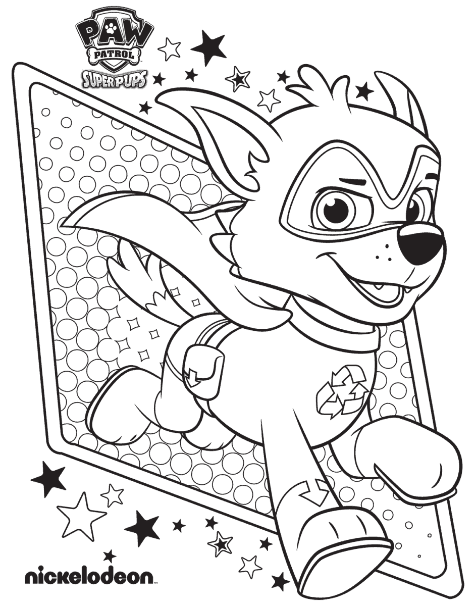 60 Cute Paw Patrol Skye Coloring Pages Free Artsy Pretty Colors