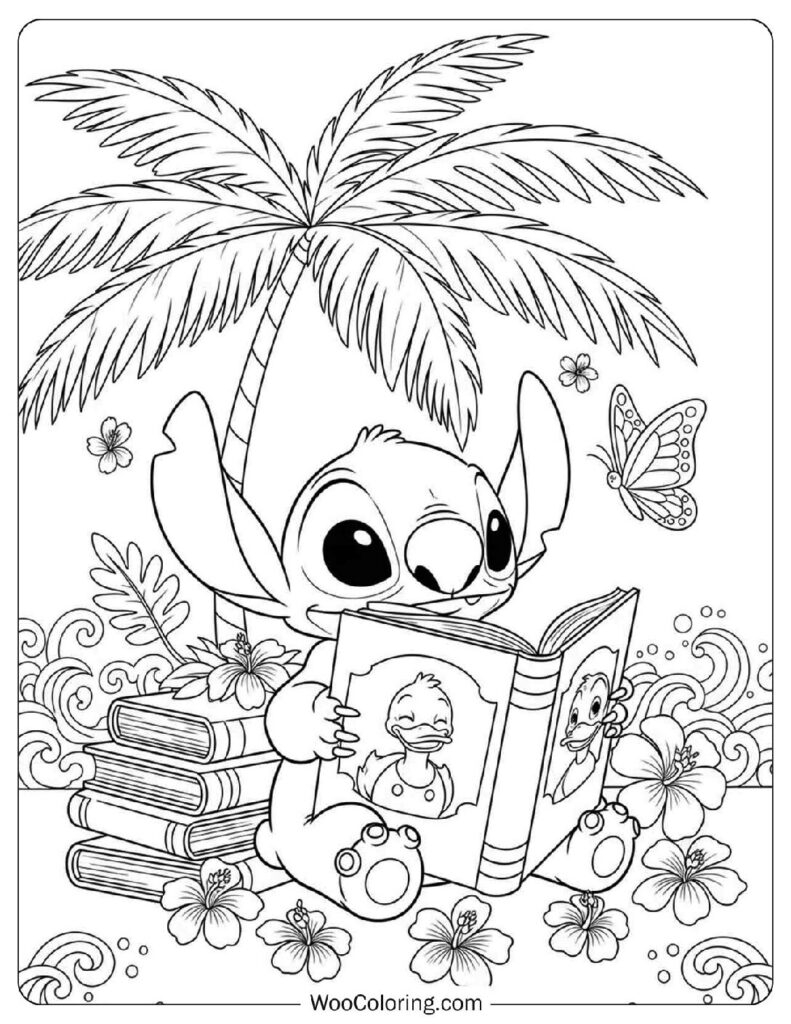 Cute Stitch Coloring Pages