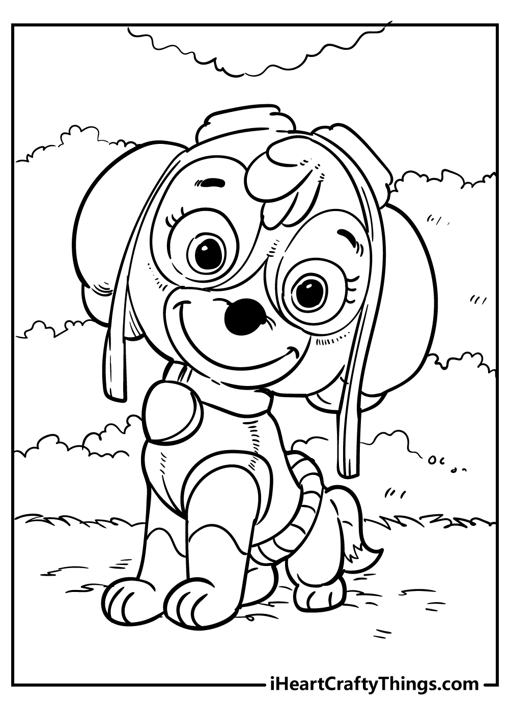 paw patrol color pages