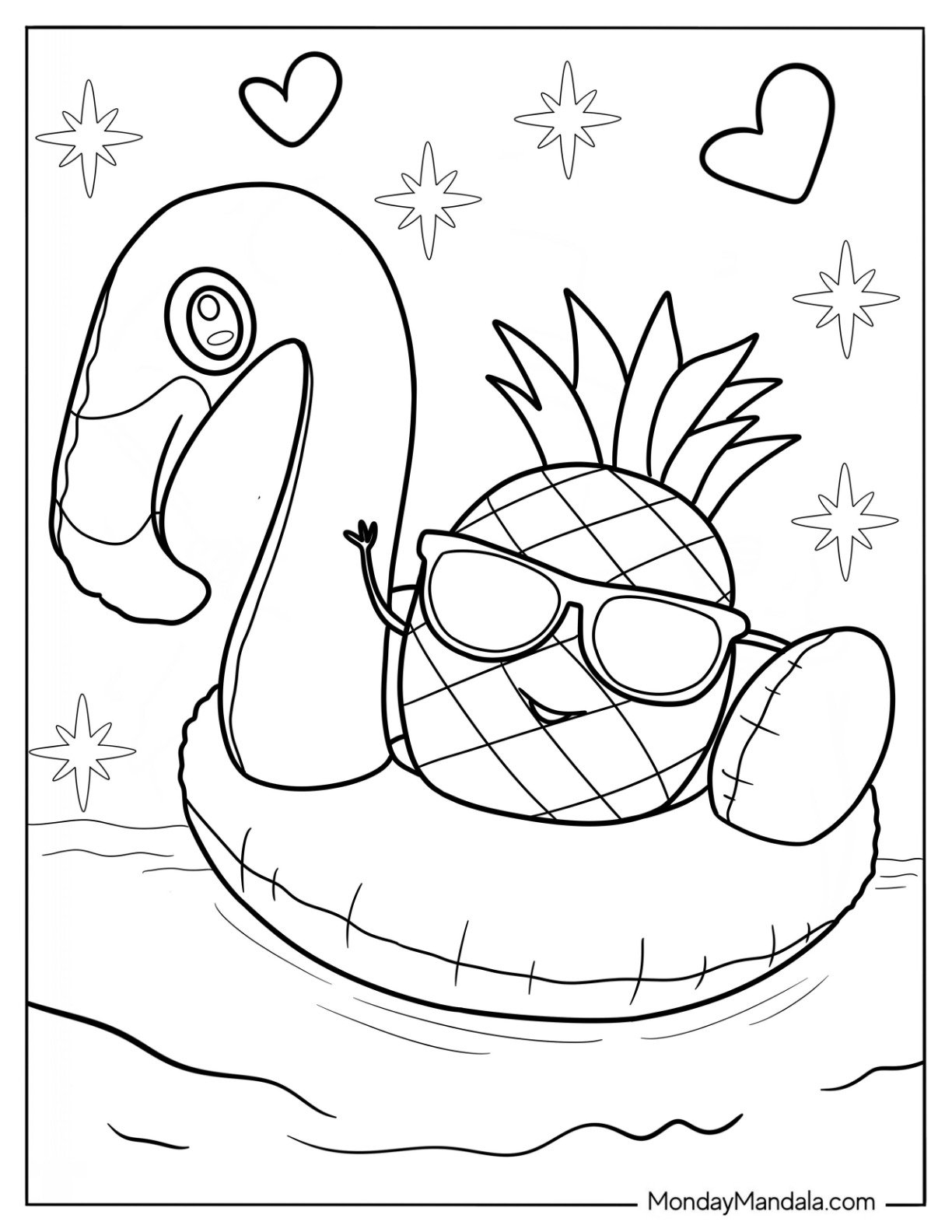 coloring pages printable summer coloring pages printable summer