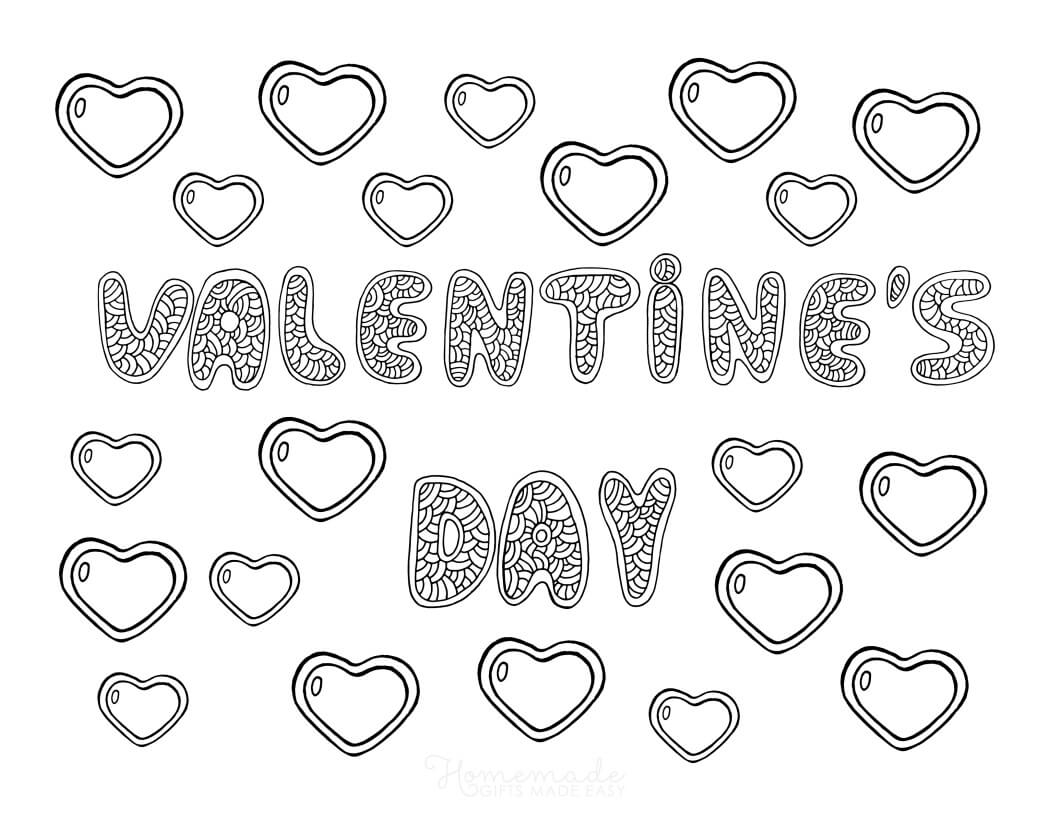 71 Printable Valentine s Day Coloring Pages For Adults Happier Human