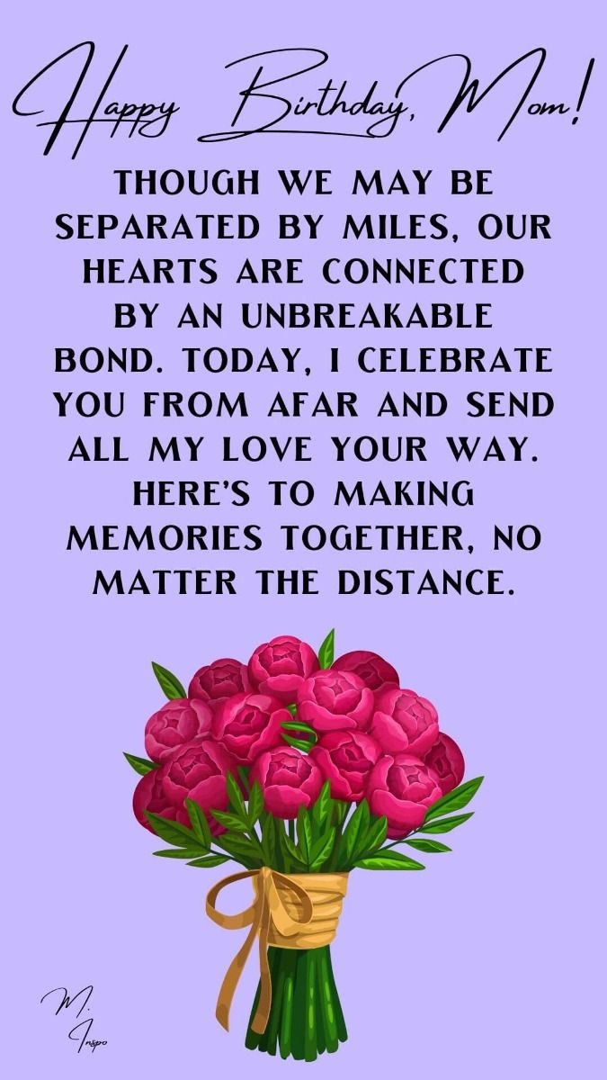 73 Sweet Happy Birthday Wishes For Mom From Daughter Or Son And Free Happy Birthday Images