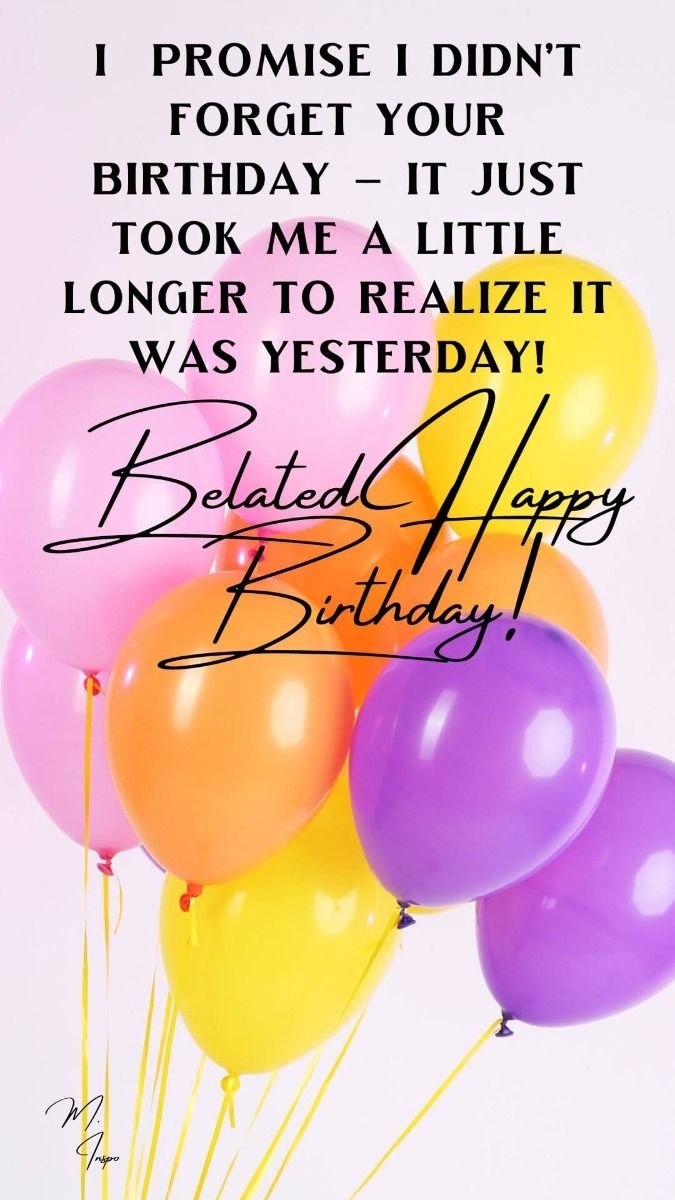 late birthday wishes messages