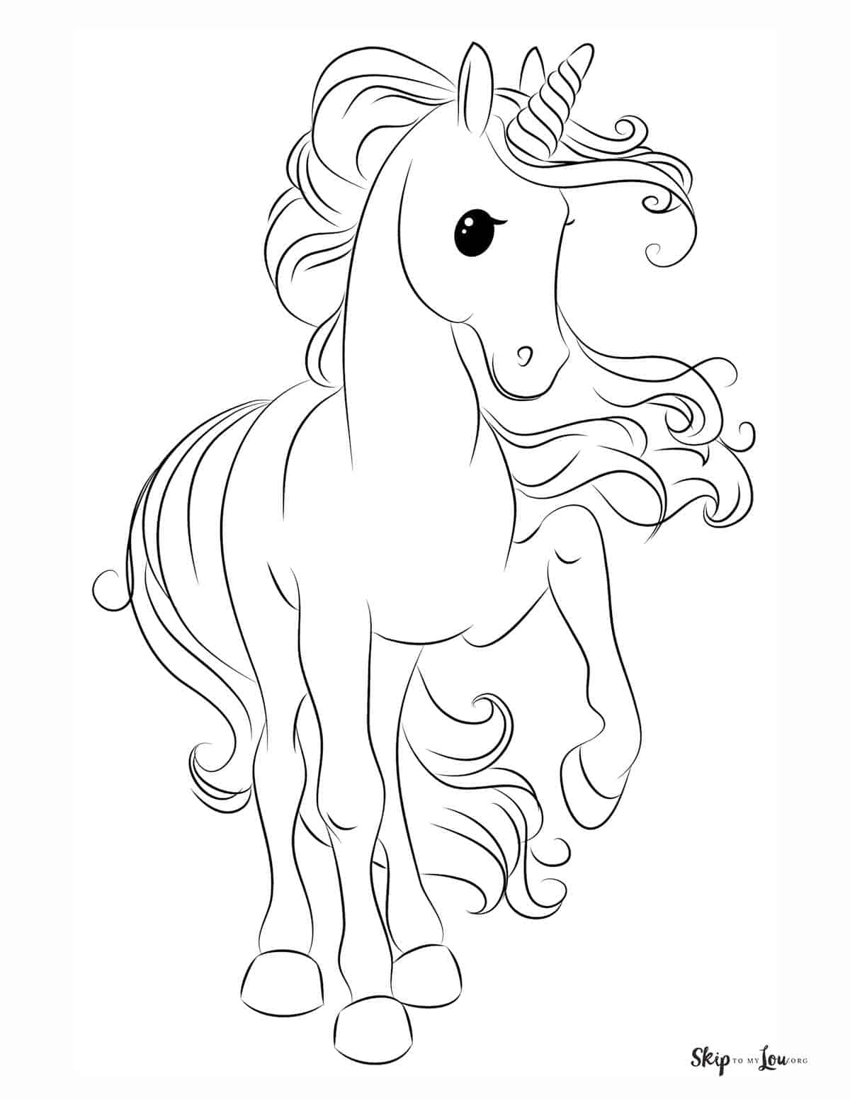 75 Free Printable Unicorn Coloring Pages Skip To My Lou