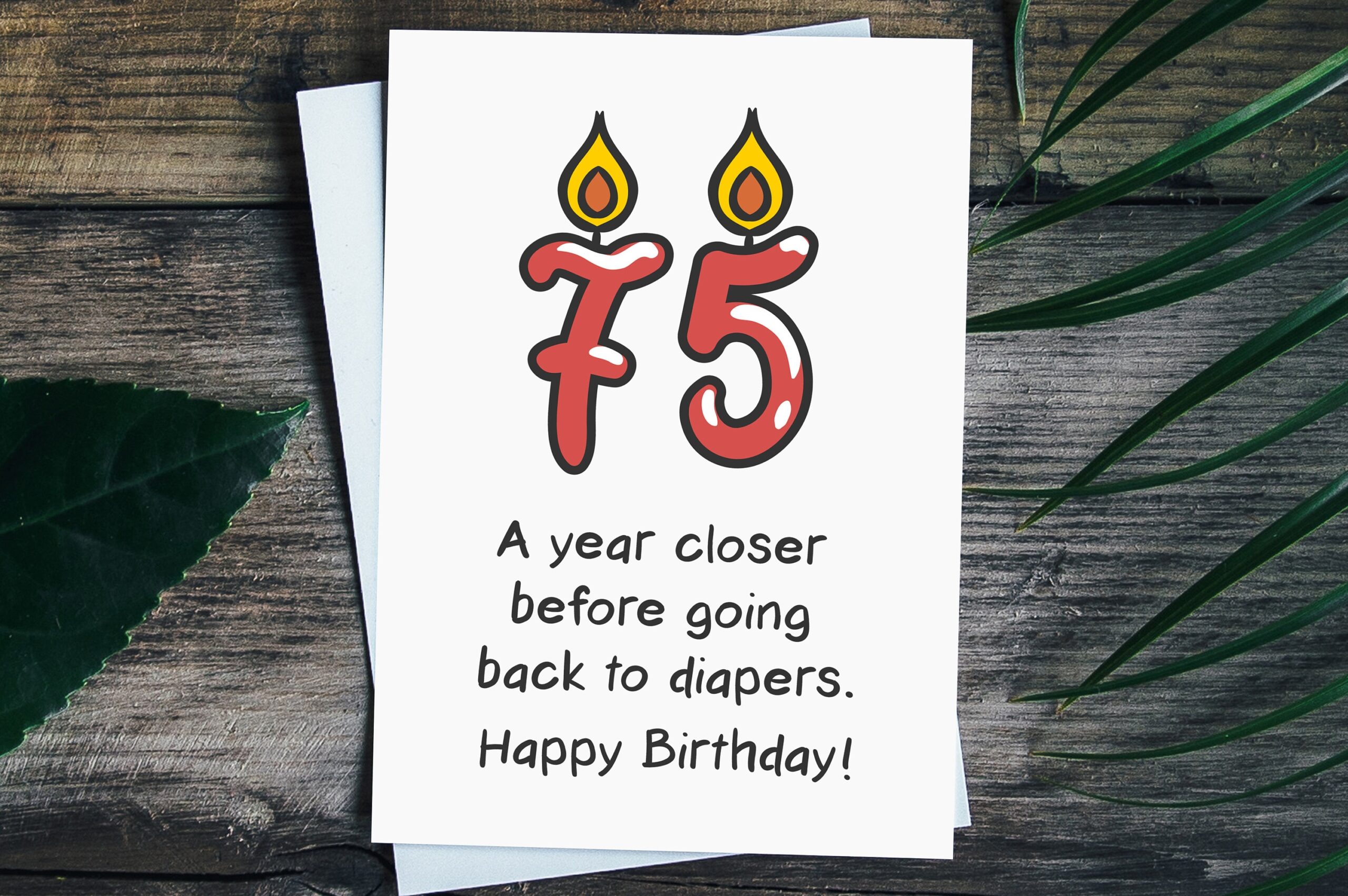 75th Birthday Card Funny 75th Birthday Gift For Women Men 75th Rude Birthday Card For Mom Dad Grandma Grandpa Aunt Uncle Etsy