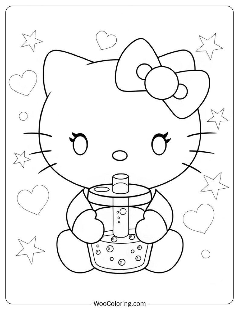 76 Hello Kitty Coloring Pages Free PDF To Print Woo Coloring