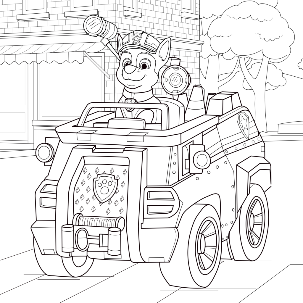 paw patrol printable colouring pages