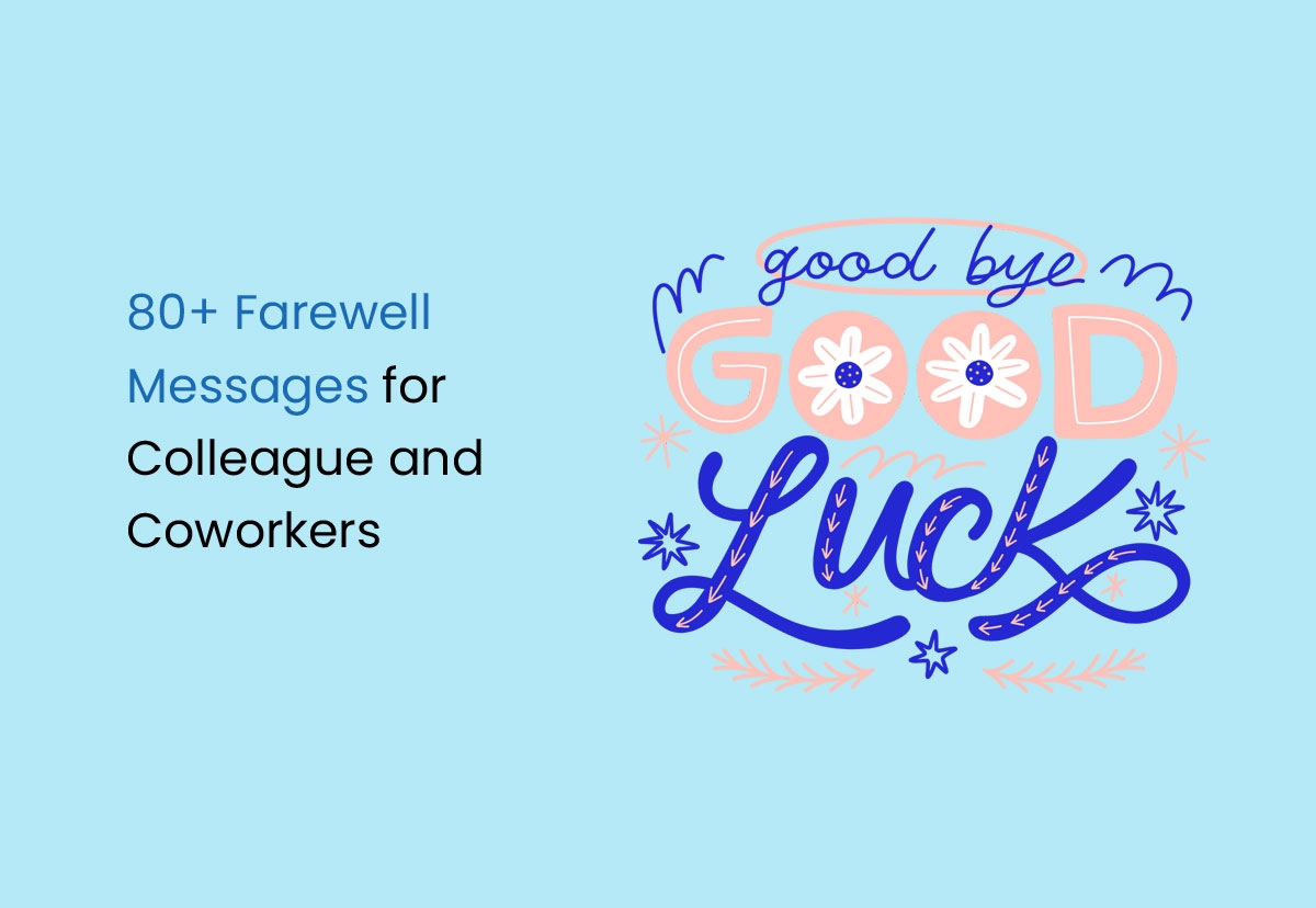 farewell wishes to manager