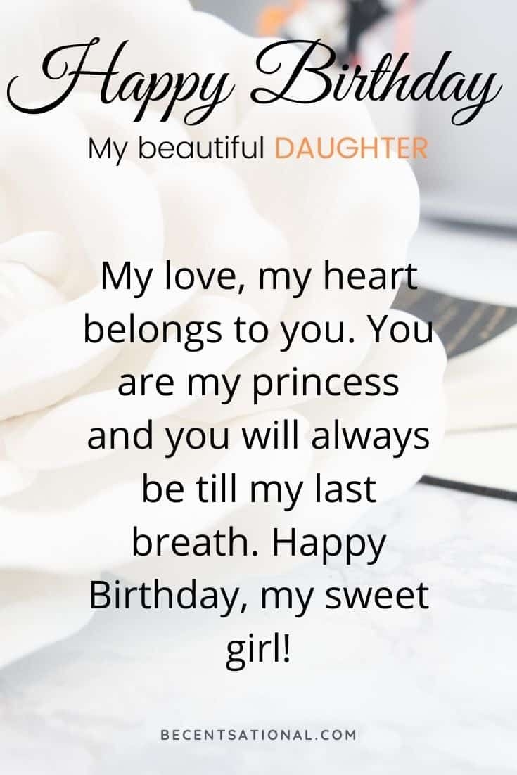 80 Happy Birthday Wishes For Daughters
