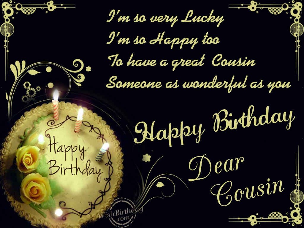Birthday Wishes For Cousin Male