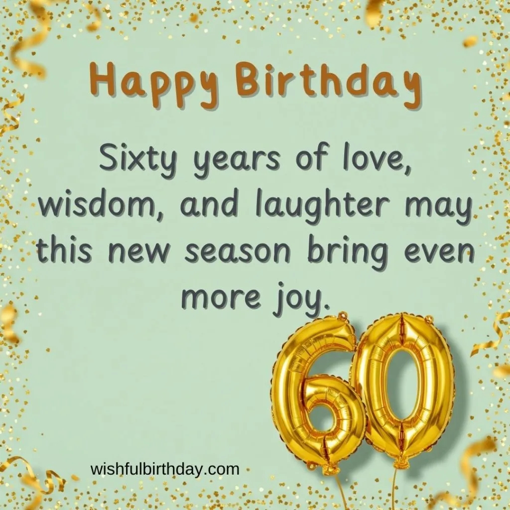 60 years birthday wishes