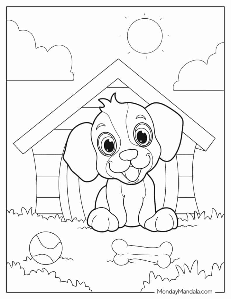 Free Dog Coloring Pages
