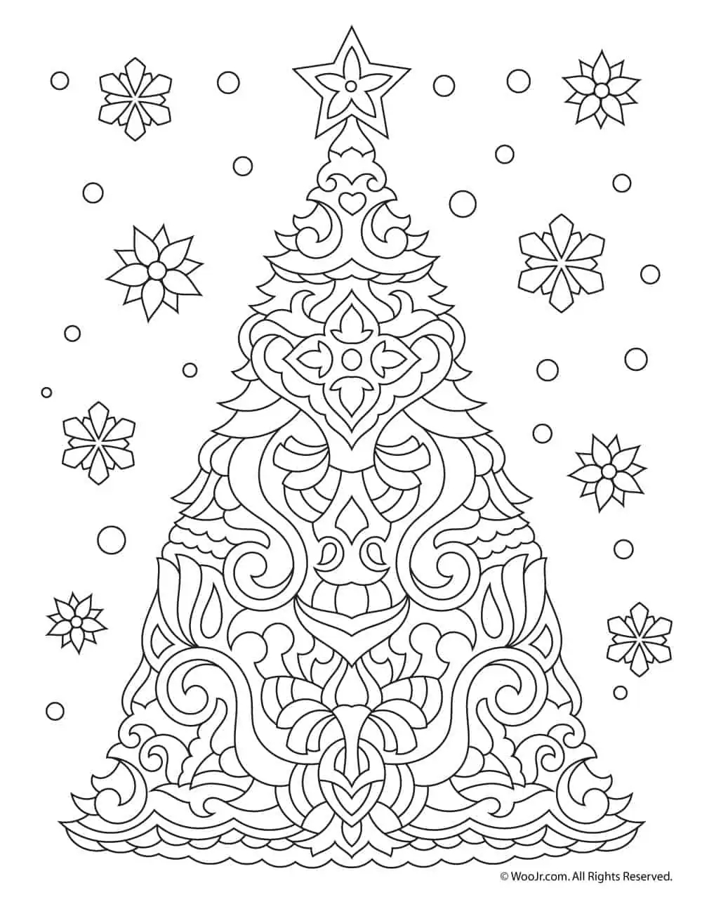 Christmas Coloring Pages Adults Free