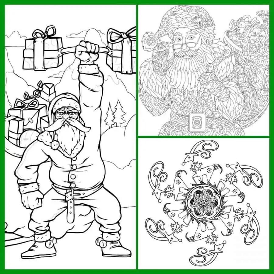 christmas coloring pages for adults
