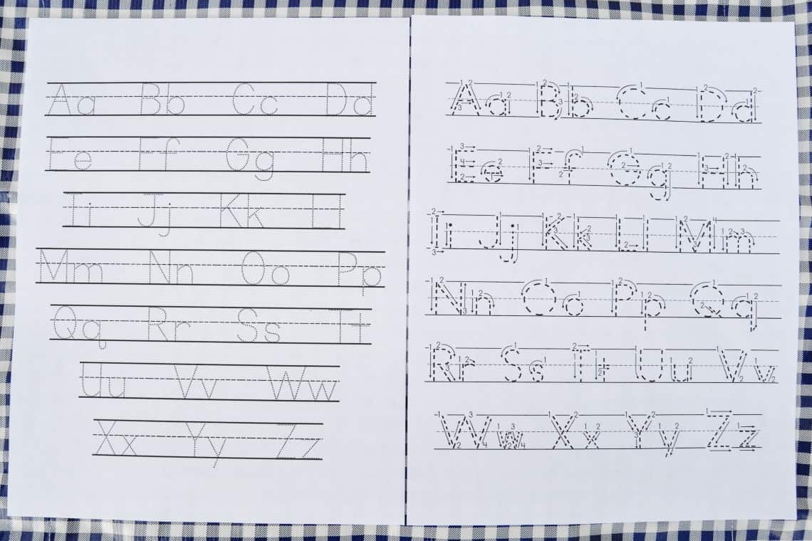 free letter tracing worksheets