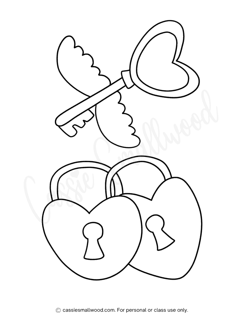 ADORABLE Heart Coloring Pages Cassie Smallwood
