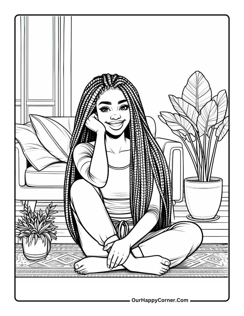 black girl coloring pages