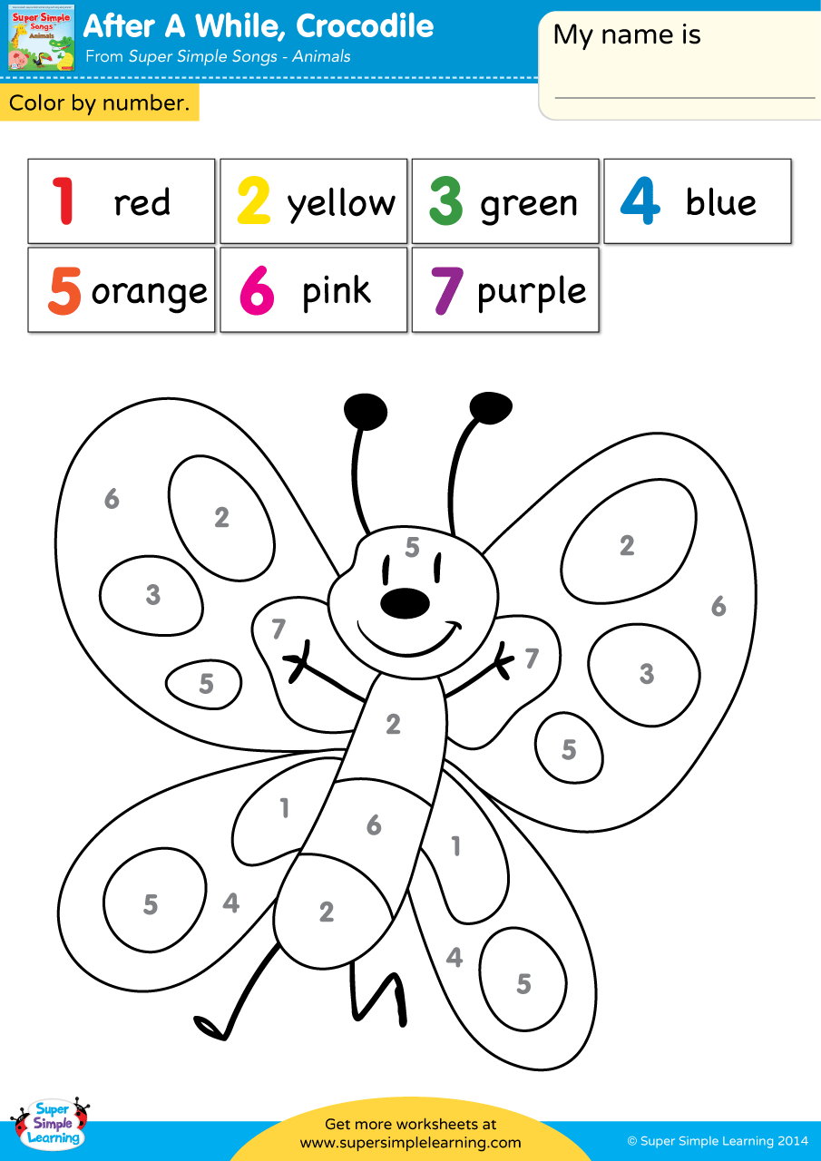 Color By Color Worksheets