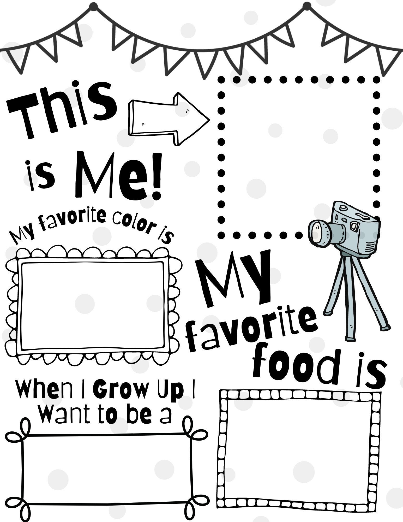 All About Me Preschool Worksheet First Day Of Preschool Handprint Poem Preschool Fun Fact Printable Mom And Dad Preschool Poem Etsy