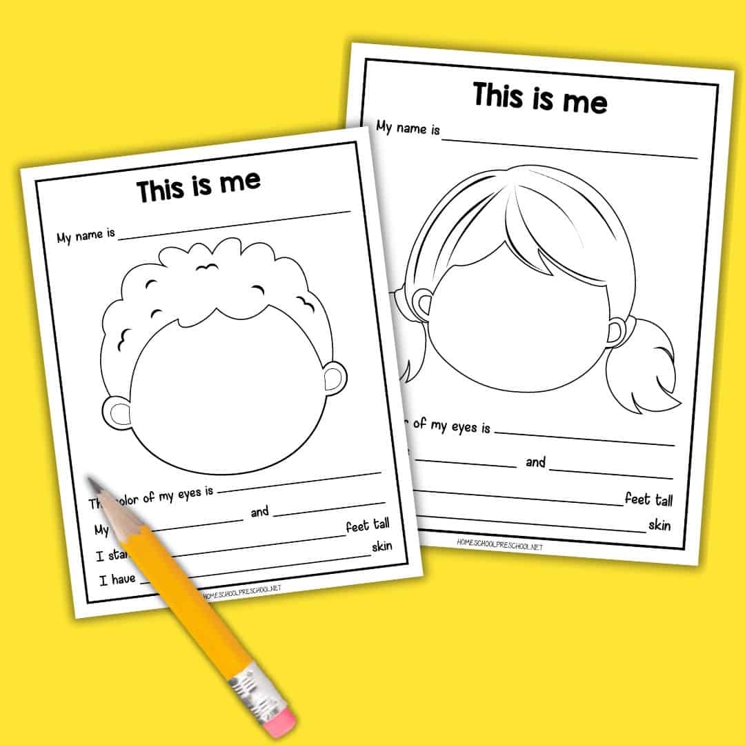 All About Me Preschool Worksheets Learn And Explore