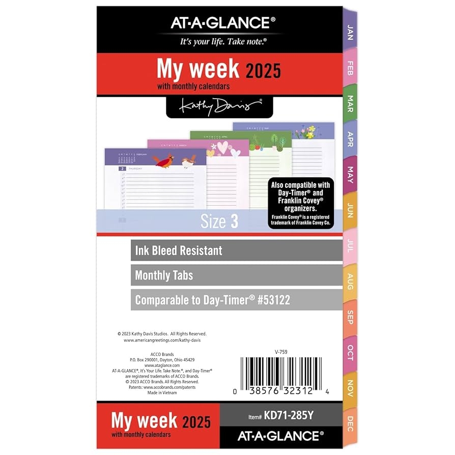 at a glance daily planner 2025