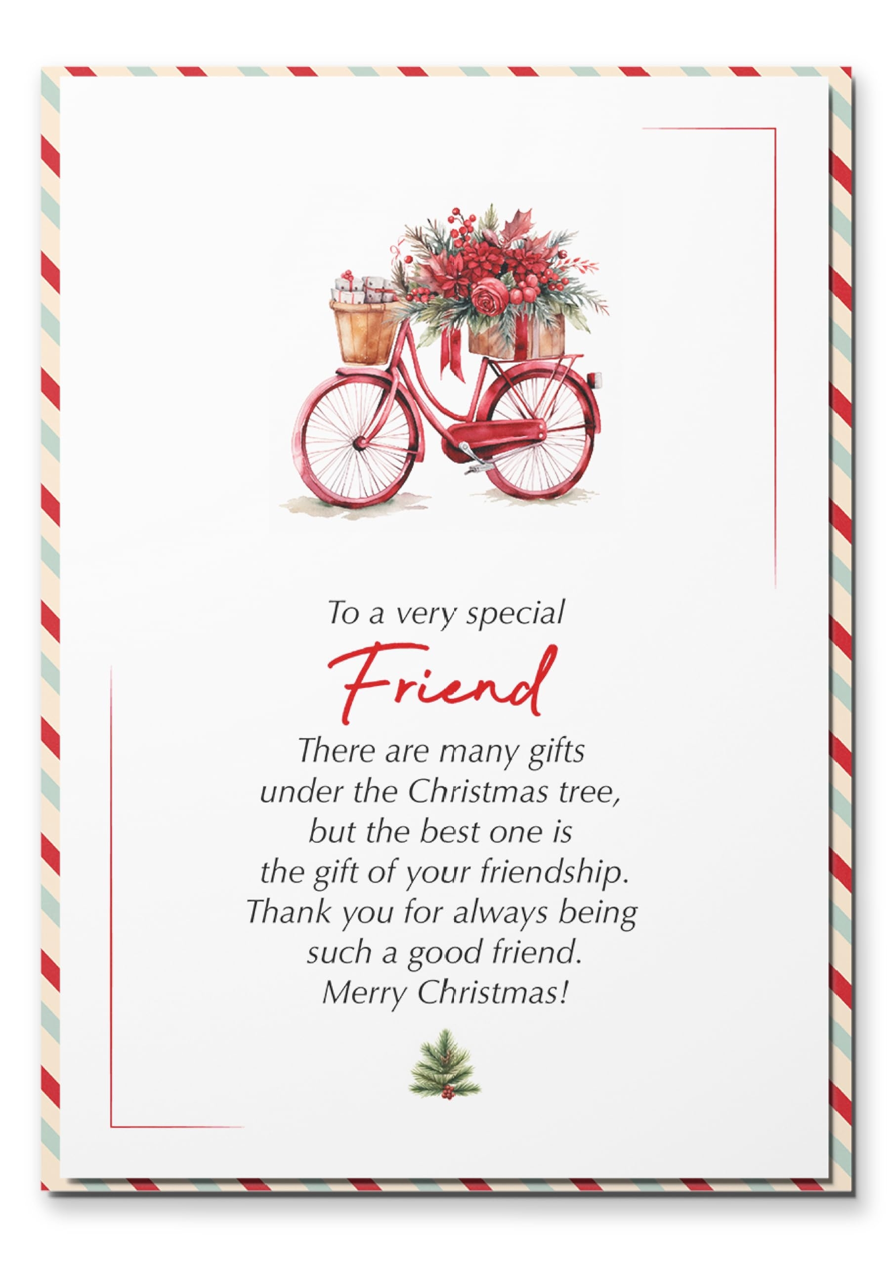 Amazon BlinkBlink Christmas Card For Friend Christmas Greeting Card With Envelope And Seal Express Your Love And Warm Christmas Wishes For Your Bestie Thoughtful Card For Him Or Her Friendship Gift