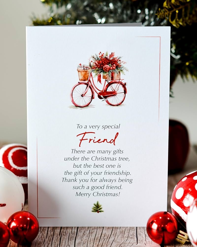 Amazon BlinkBlink Christmas Card For Friend Christmas Greeting Card With Envelope And Seal Express Your Love And Warm Christmas Wishes For Your Bestie Thoughtful Card For Him Or Her Friendship Gift