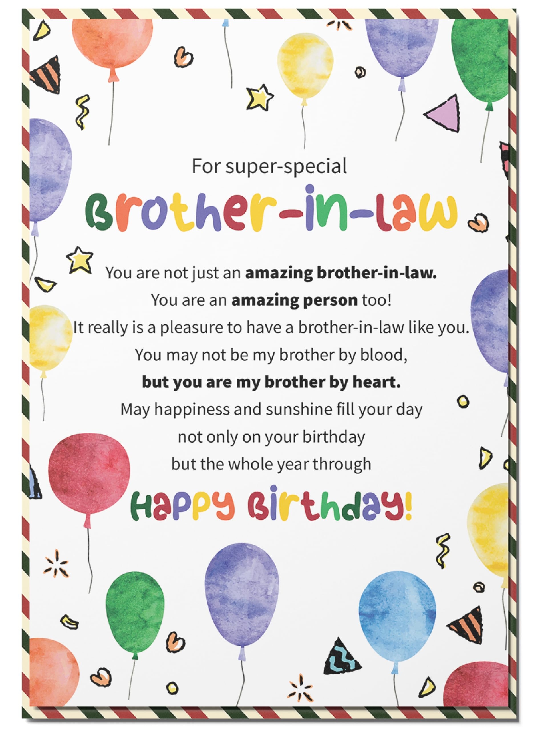 Amazon BlinkWishes Birthday Card For Brother In Law Happy Birthday Wishes For Brother In Law Greeting Card With Envelope And Seal Happy Birthday Gift Idea For Brother In Law Card 