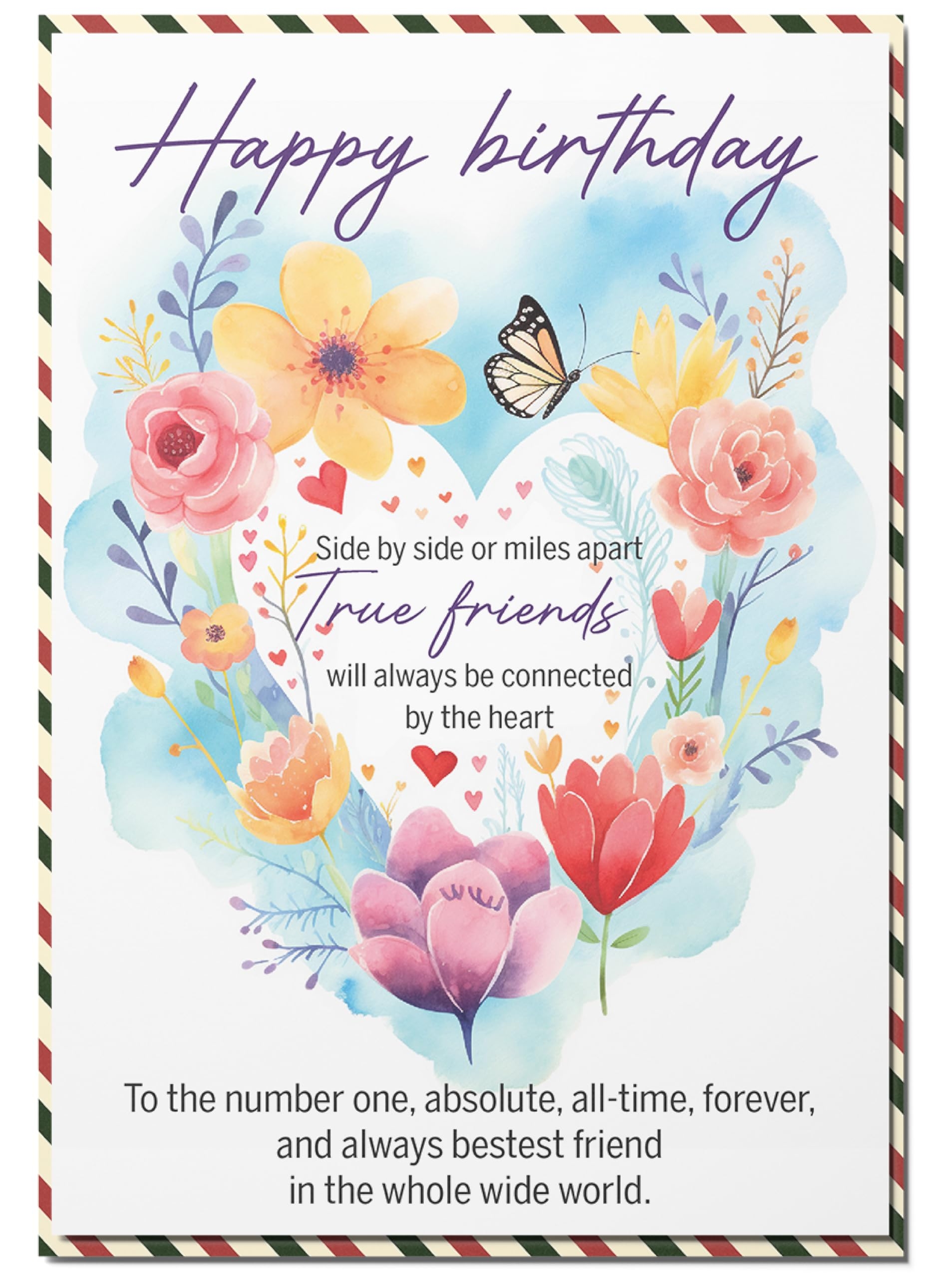 Amazon BlinkWishes Birthday Card For Friend Friend Happy Birthday Greeting Card With Envelope And Seal Birthday Wishes For Friend Birthday Gift For Friends Sisters Besties Office Products
