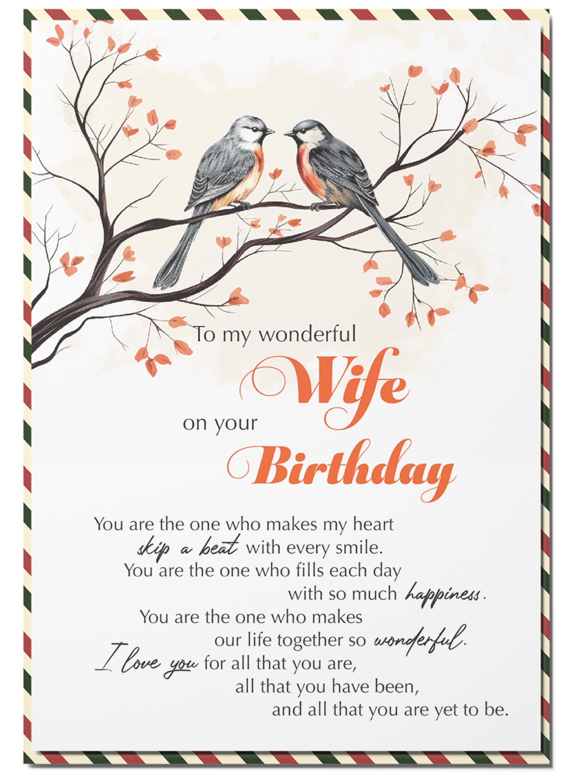Amazon BlinkWishes Birthday Card For Wife Happy Birthday Wishes For Wife Greeting Card With Envelope And Seal Happy Birthday Gift For Wife From Husband Office Products