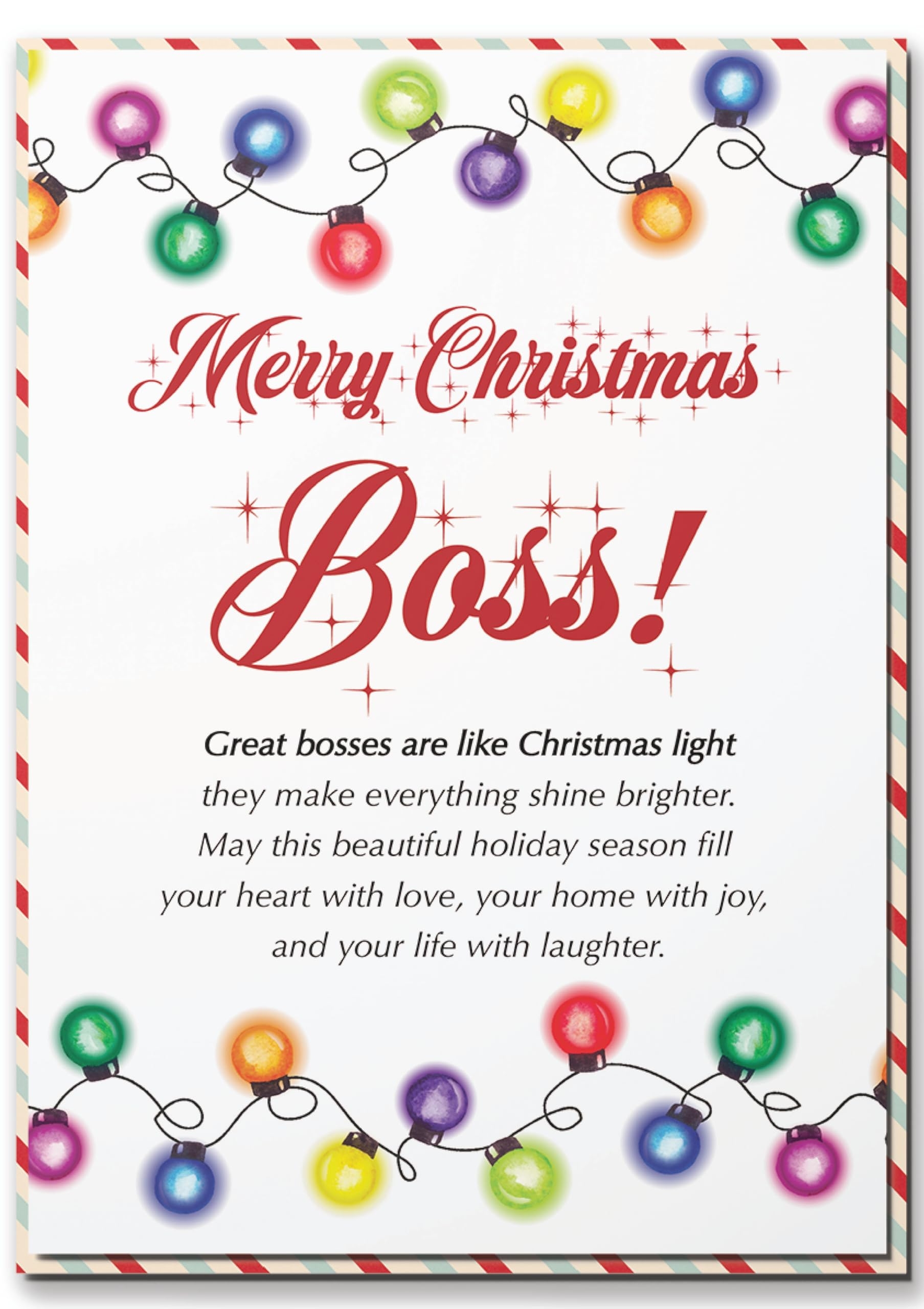 Amazon BlinkWishes Christmas Card For Boss Boss Merry Christmas Greeting Card With Envelope And Seal Merry Christmas Boss Holiday Card Christmas Gift Ideas For Boss Mentor Office Products