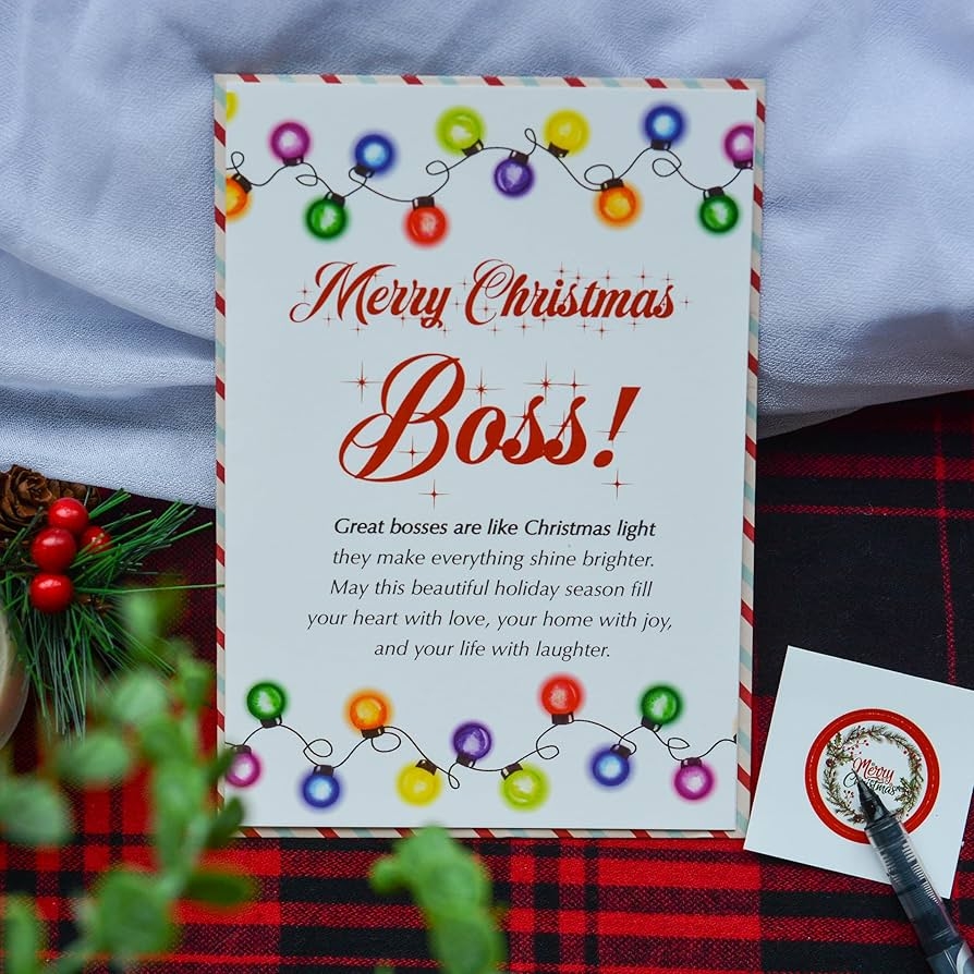 Merry Christmas Wishes To Boss