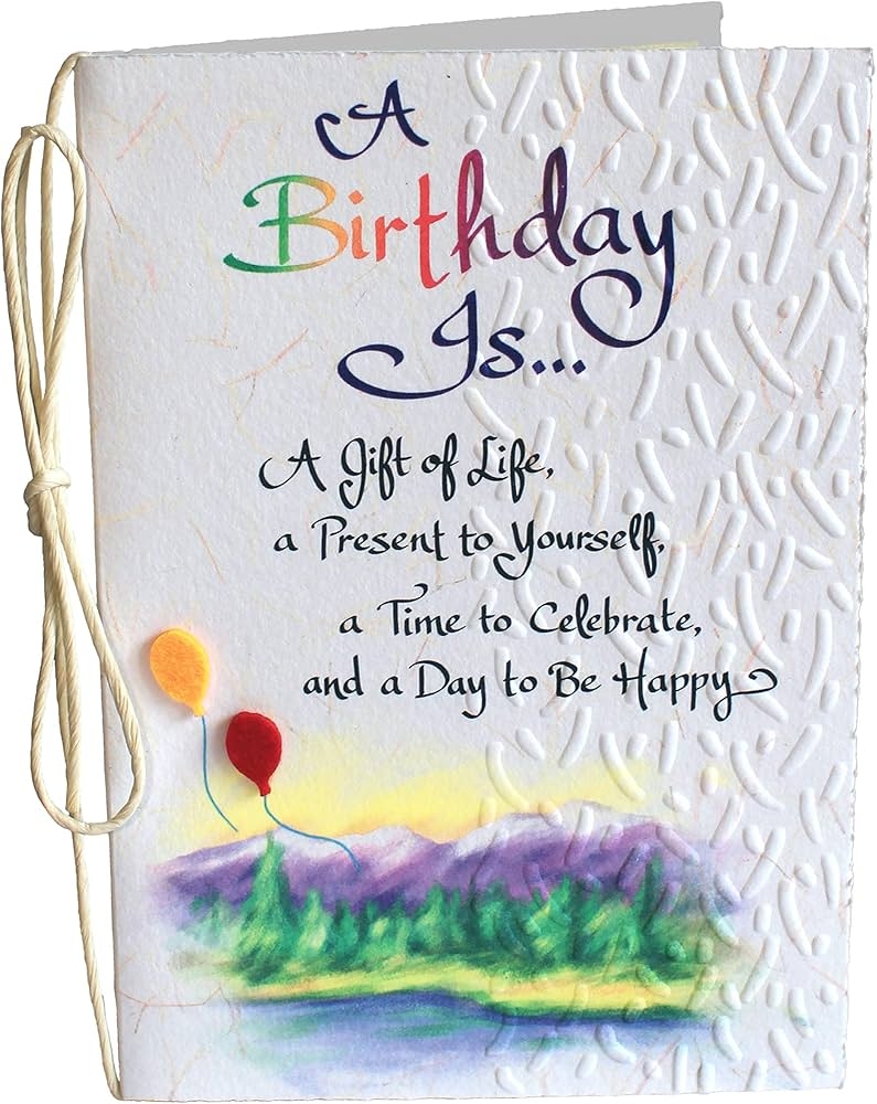 Amazon Blue Mountain Arts Birthday Card Happy Birthday Greeting Card For A Family Member Friend Or Loved One A Birthday Is Office Products