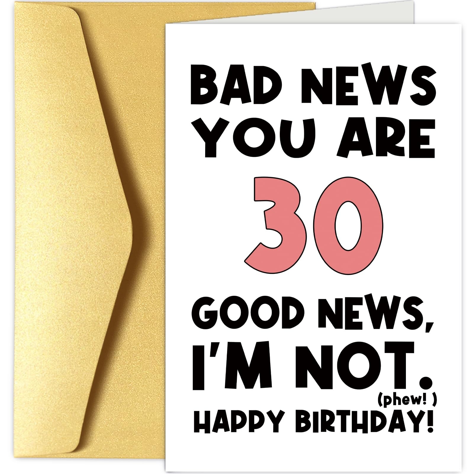 Amazon Chenive Funny 30th Birthday Card For Men Women Happy 30th Birthday Card For Friend Brother Sister 30 Years Old Birthday Greeting Card You re 30 I m Not Electronics